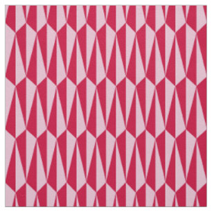 Tissu Géométrique du milieu du siècle, fuchsia et rose