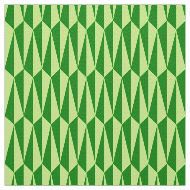Tissu Géométrique du milieu du siècle, vert émeraude (Échantillon)