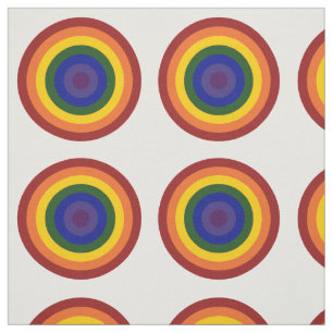 Tissu géométrique du Motif à bulles arc-en-ciel