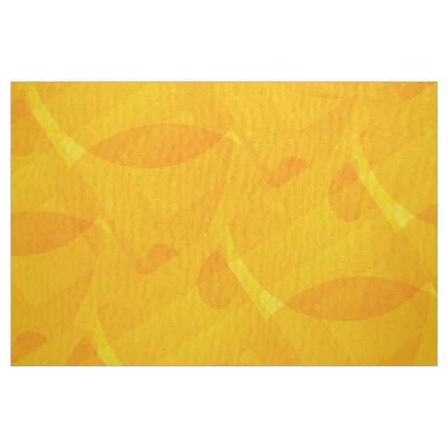 Tissu géométrique jaune (Fat Quarter)