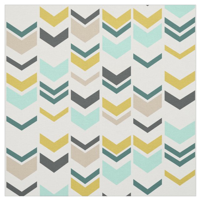 Tissu géométrique moderne bouleversé de Chevron (Échantillon)