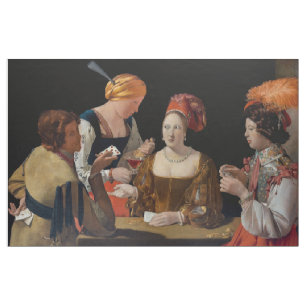 Tissu Georges de la Tour - Cheat avec l'As des Diamants