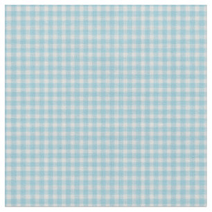 Tissu Gingham à carreaux bleu ciel doux