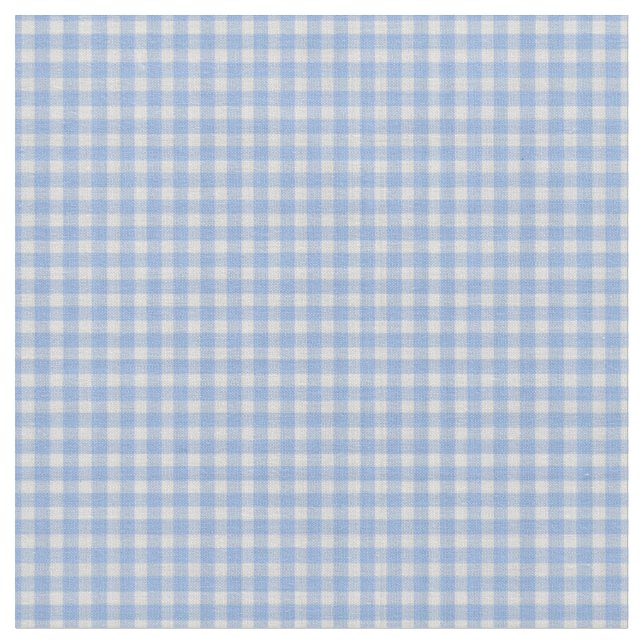 Tissu Gingham à carreaux bleu royal clair (Fermer)