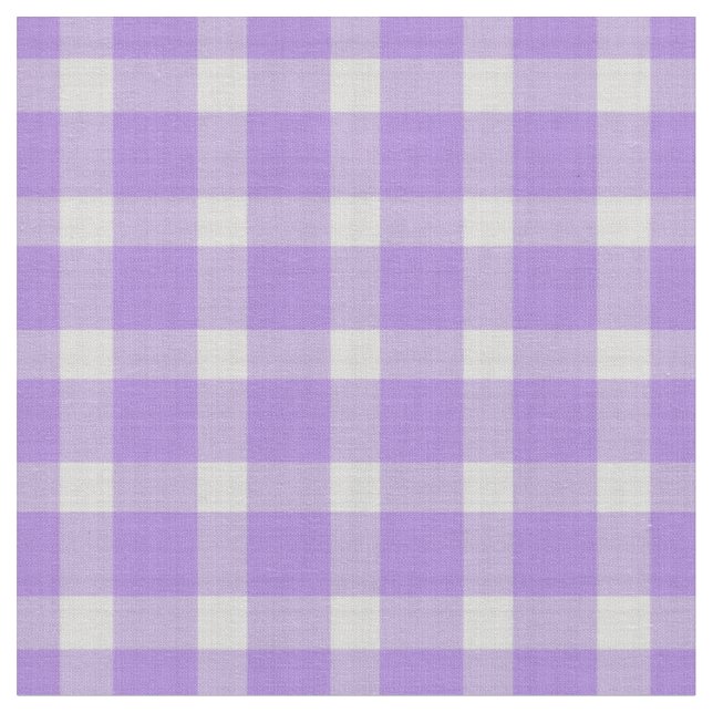 Tissu Gingham à carreaux lavande  (Fermer)