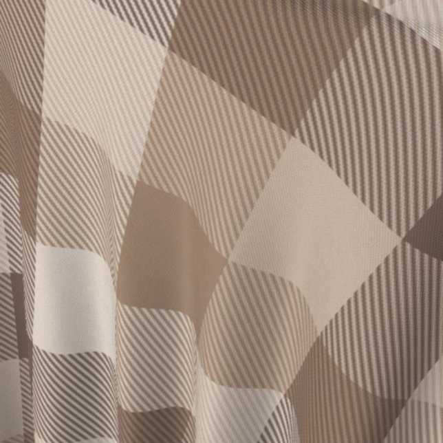 Tissu Gingham à carreaux marron terre neutre  (Créateur téléchargé)