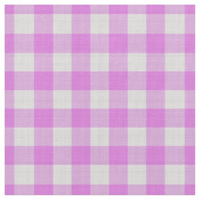 Tissu Gingham à carreaux rose lavande (Fermer)