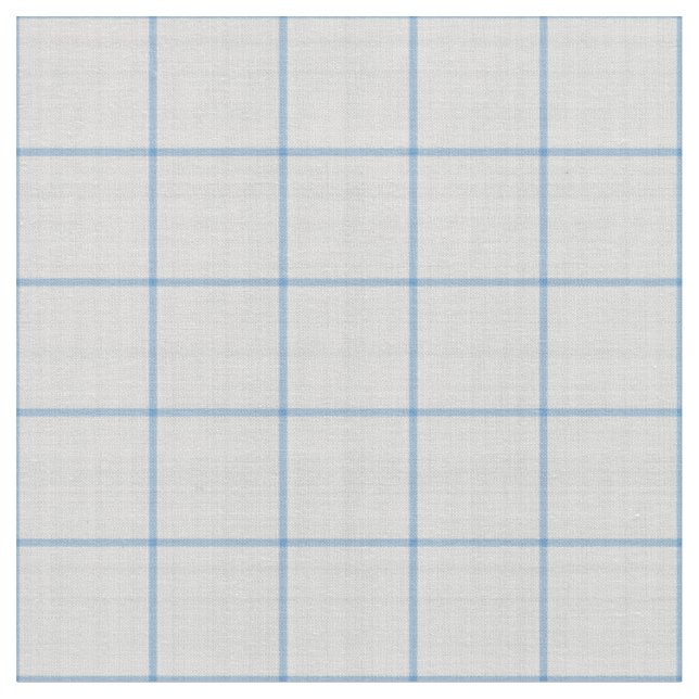 Tissu Gingham carreaux bleu ciel clair grand (Fermer)