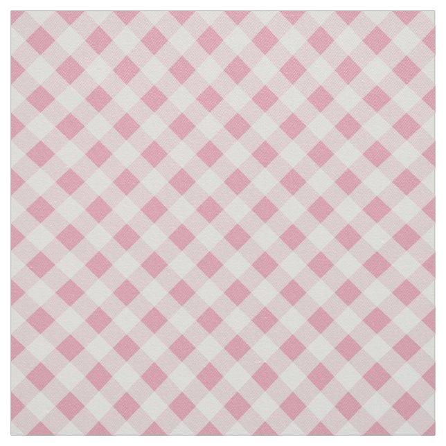 Tissu Gingham rose (Échantillon)