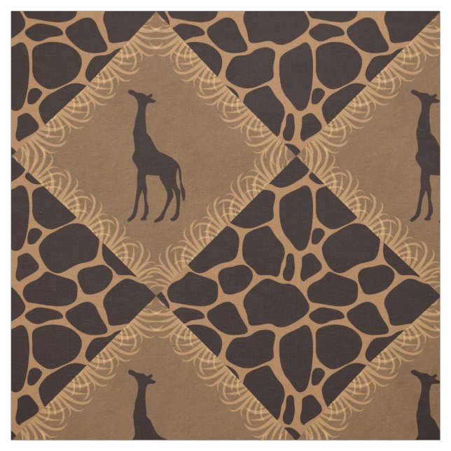Tissu Girafe au-dessus de poster de animal (Échantillon)
