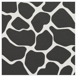 Tissu Girafe noire de safari