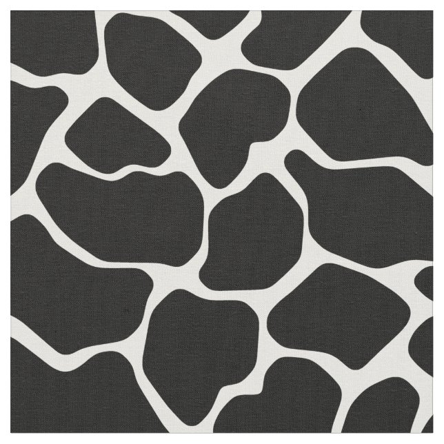 Tissu Girafe noire de safari (Fermer)