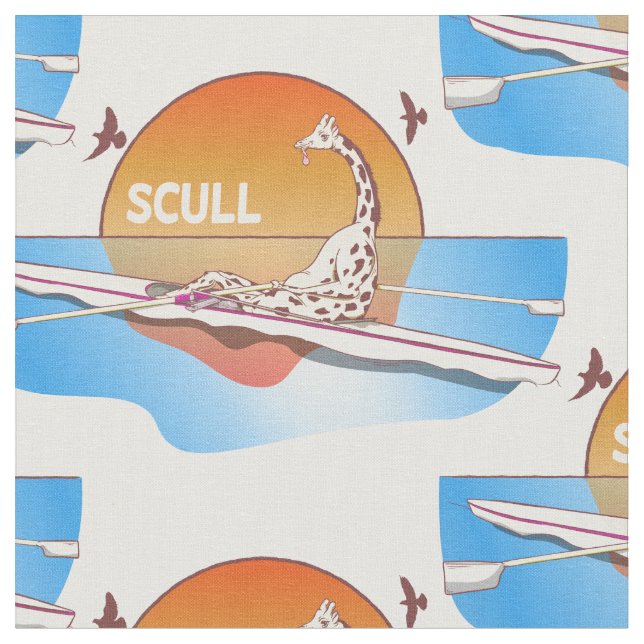 Tissu Giraffe Bateau à aubes à simple coque (Fermer)