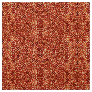 Tissu GIRAFFE ROUGE PEAU Motif animal sauvage