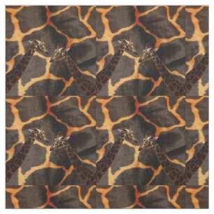 Tissu "Giraffes exotiques : sur une toile à motifs de gi