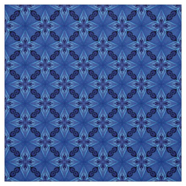 Tissu Glitch2 Blue Quilting, appliqué et artisanat Fabri (Échantillon)