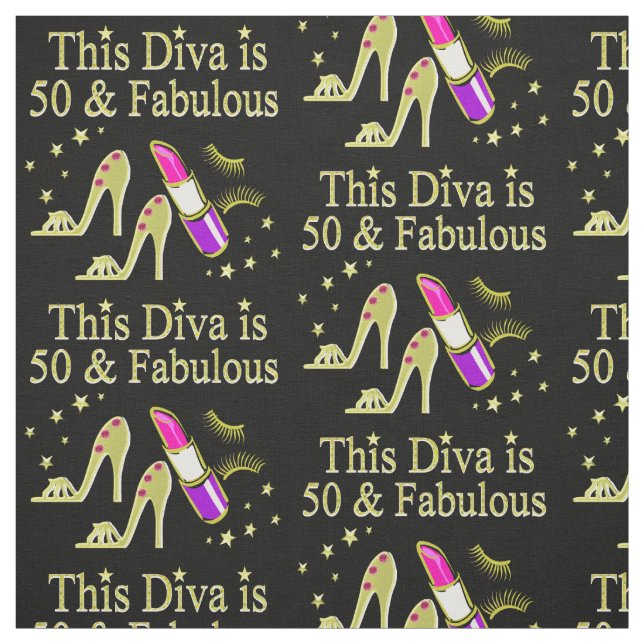 TISSU GLITZY GOLD 50E ANNIVERSAIRE DIVA DESIGN (Échantillon)