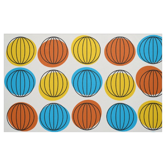 Tissu Globe Multi grand (Fat Quarter)