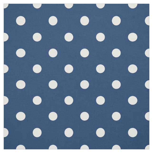 Tissu Gloire Ancienne Bleu Blanc Points (Échantillon)