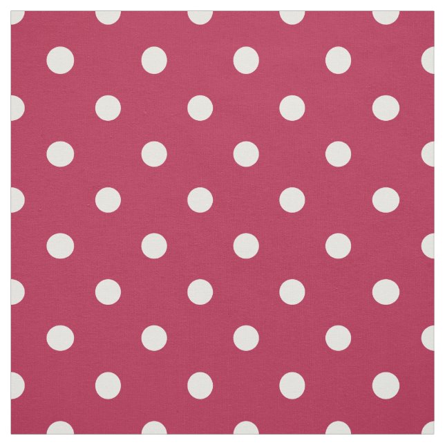 Tissu Gloire Ancienne Points Rouges Blancs (Échantillon)