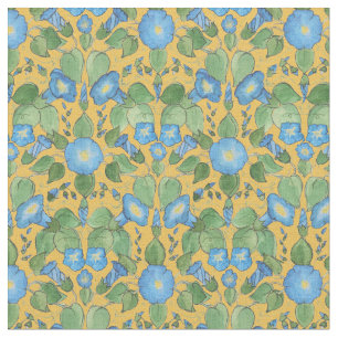 Tissu Gloire de matin bleue faite sur commande sur le