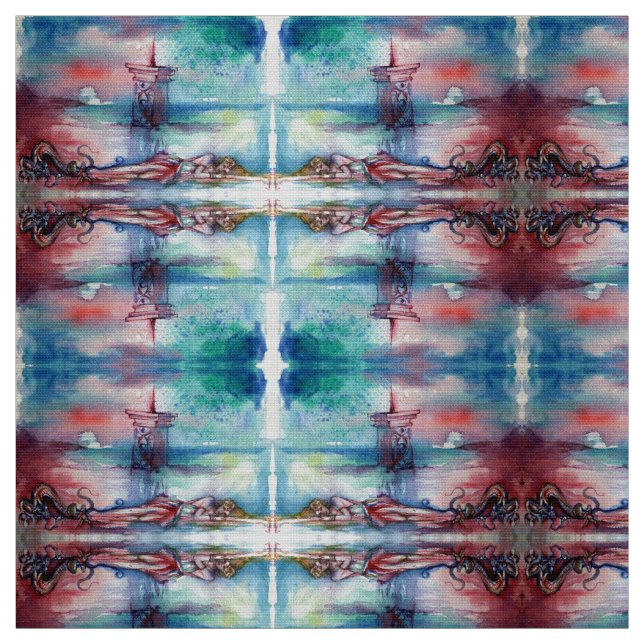 TISSU GNOMON ET DAME DU LAC (Échantillon)