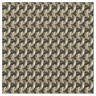 Tissu Gold Chainmaille Imprimer Goth Motif Fabric