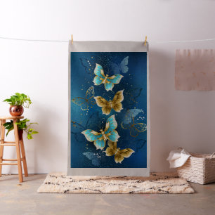 Tissu Golden butterflies
