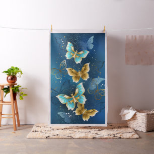 Tissu Golden butterflies