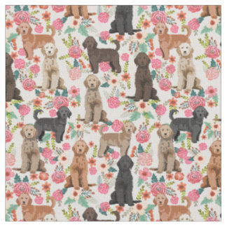 Tissu Golden Doodles crème vintage à fleurs
