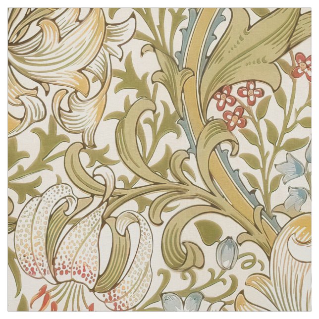 Tissu Golden Lily Classique William Morris (Échantillon)