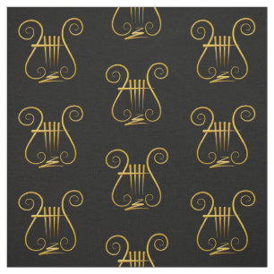 Tissu Golden lyre