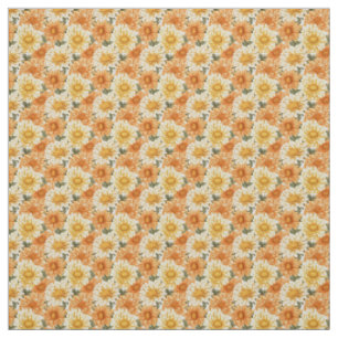 Tissu Golden Orange Chrysanthemum Autumn Garden Bloom