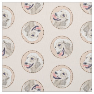 Tissu Golden Retriever Painting mignon Original Chien Ar
