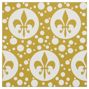 Tissu Golden Royal Lily & Dots + votre backgr. & idées