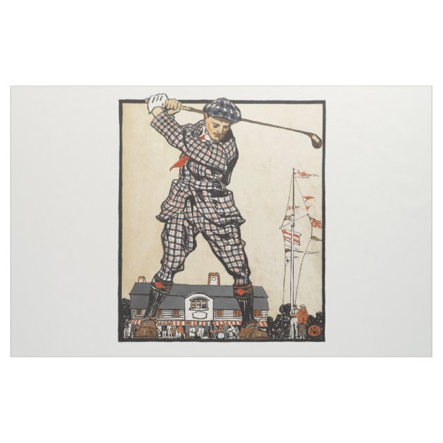 Tissu Golf Golfeur Vintage Antique Golf (Yard)