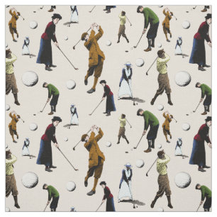 Tissu Golfeurs Vintages rétro