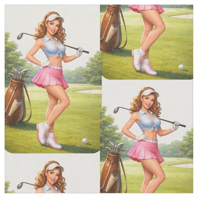 Tissu Golfeuse féminine en forme Thunder_Cove (Fermer)