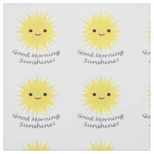 Tissu Good morning Sunshine Cute Kawaii Sun