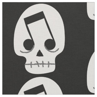 Tissu goth note yeux crâne