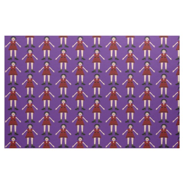 Tissu Gothique Halloween Vampire Lady Patterned (Fat Quarter)