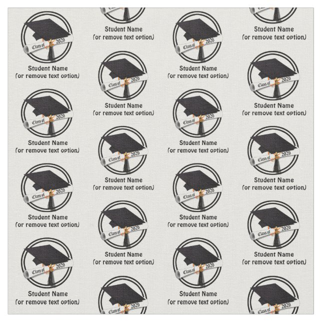 Tissu Grad Cap Diploma Class of 2026 Graduation (Fermer)