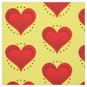 Tissu Gradients RED LOVE HEART + votre backgr. & idées