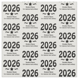 Tissu Graduation Star Class of 2026 Grad