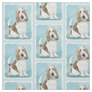 Tissu Grand Basset Griffon Vendeen - Art original de chi