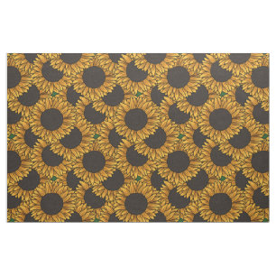 Tissu Grand Champ de Tournesols