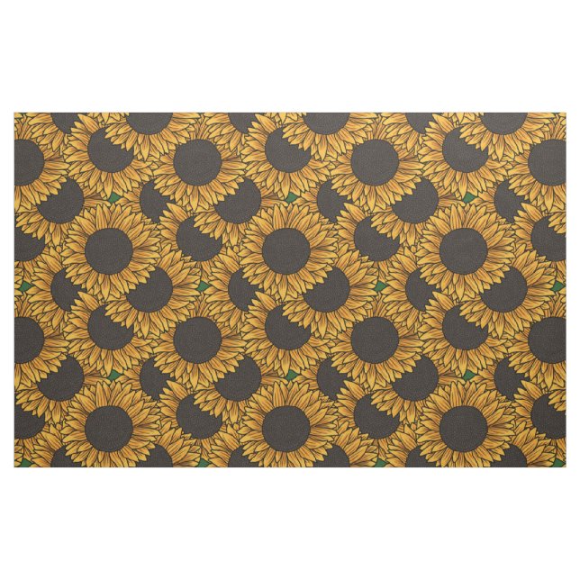 Tissu Grand Champ de Tournesols (Yard)