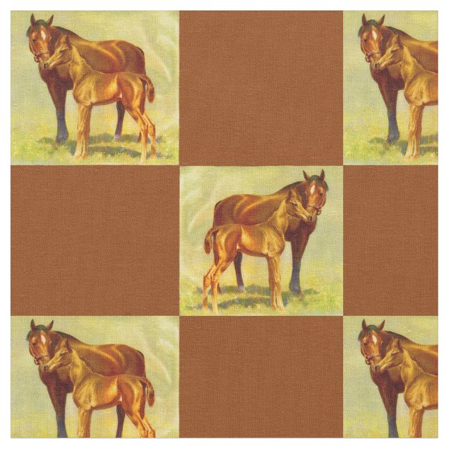Tissu grand cheval petite impression (Fermer)