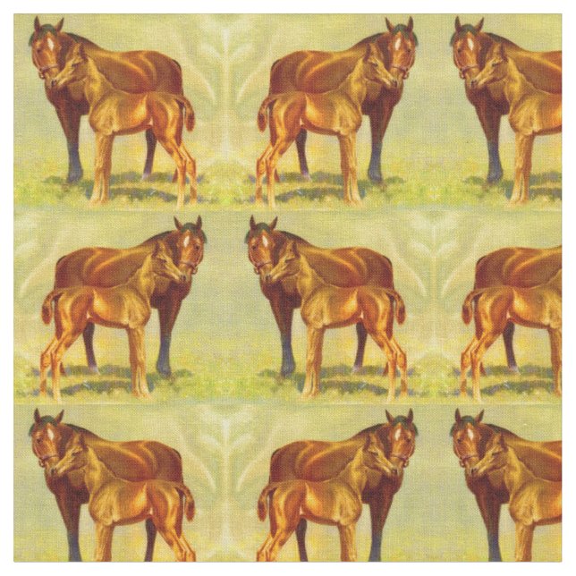 Tissu grand cheval petite impression (Fermer)