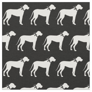 Tissu Grand chien Danse Silhouette animal